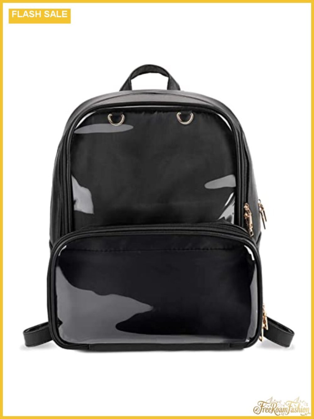 Ita Bag Double Window PU Leather Kawaii Backpack with Insert